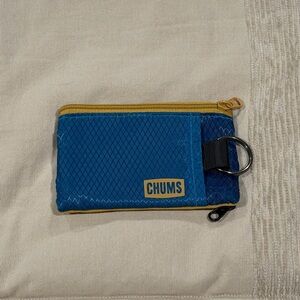 Chums Blue and Gold Zipper Pouch